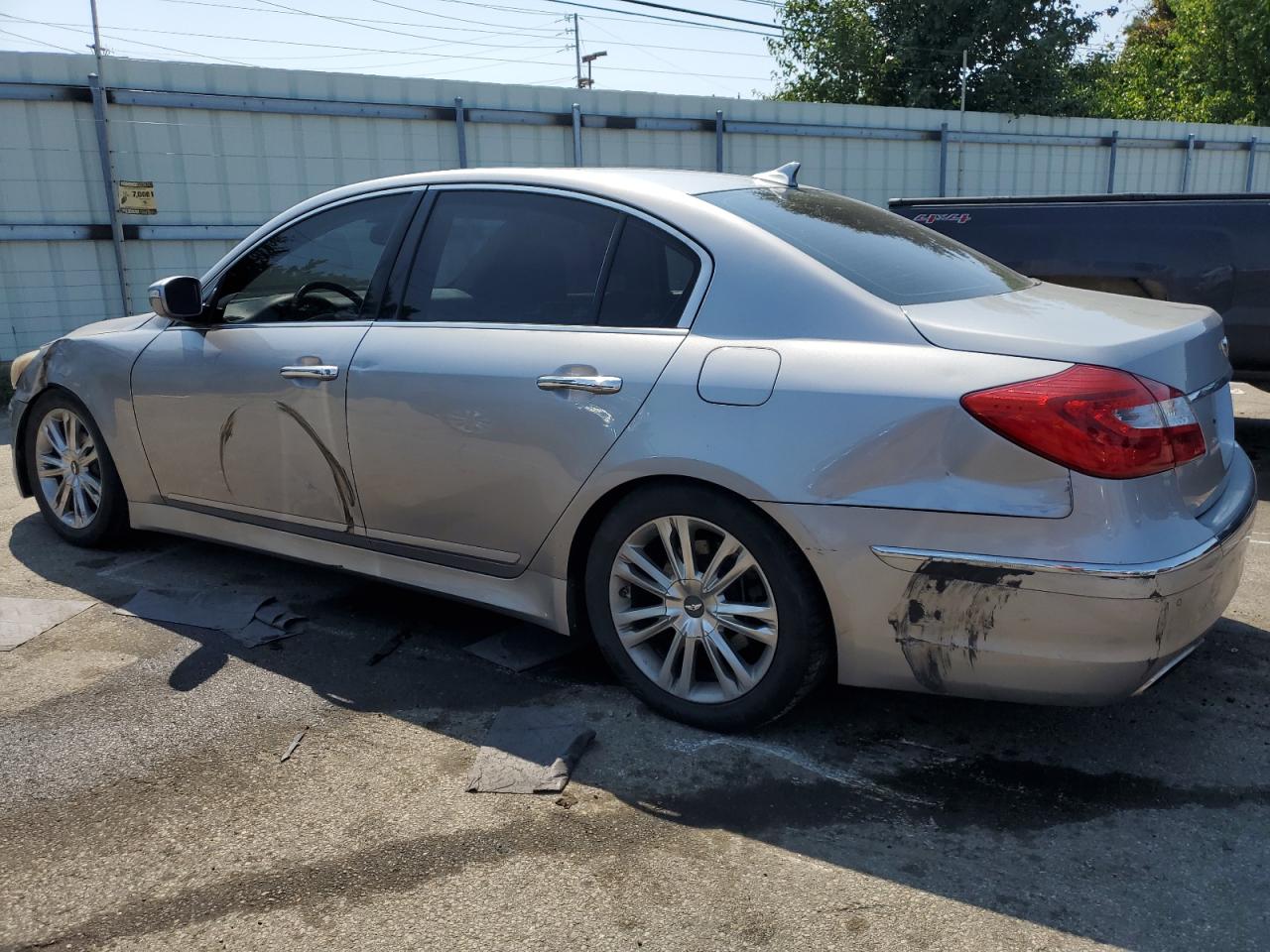 2012 Hyundai Genesis VIN KMHGC4DD6CU170494 Copart auction photo, all over damage thumbnail 2