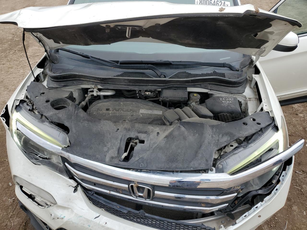 2016 Honda Pilot VIN 5FNYF6H51GB046968 Copart auction photo, front end / side damage thumbnail 12