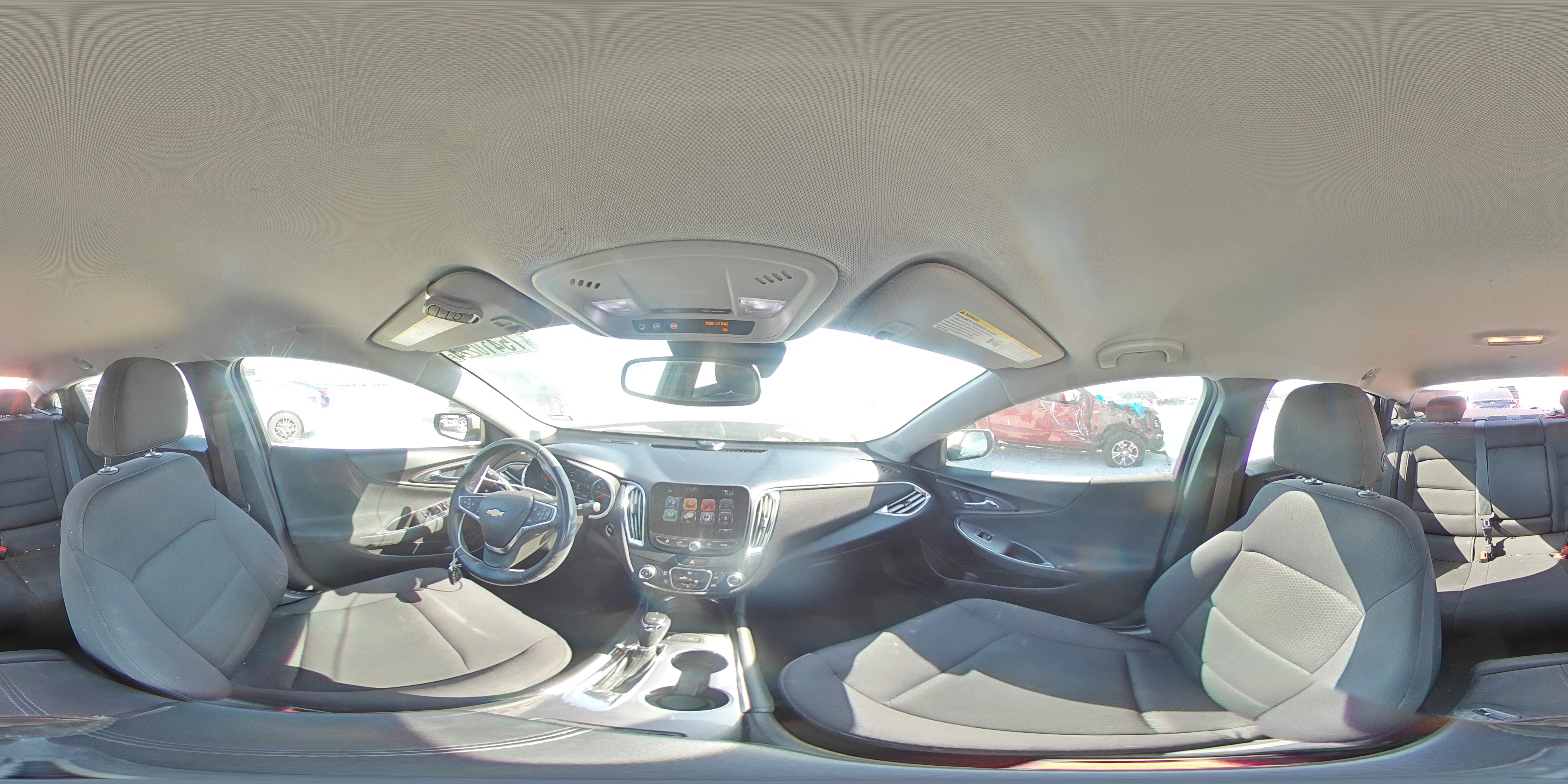 2017 Chevrolet Malibu VIN 1G1ZE5STXHF259531 Copart auction photo, front end / rear end damage thumbnail 12