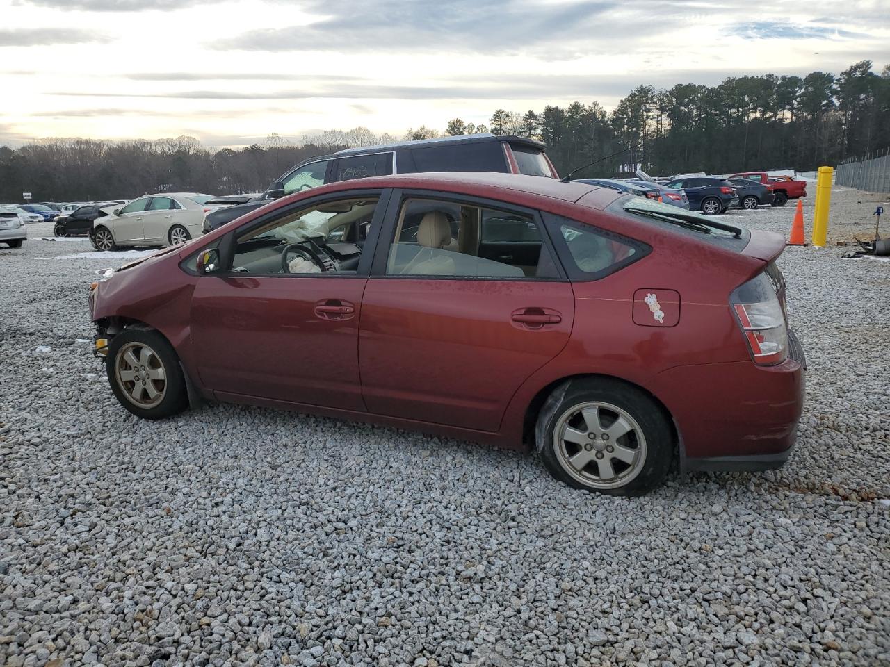 2005 Toyota Prius VIN JTDKB20U453086002 Copart auction photo, front end / undercarriage damage thumbnail 2