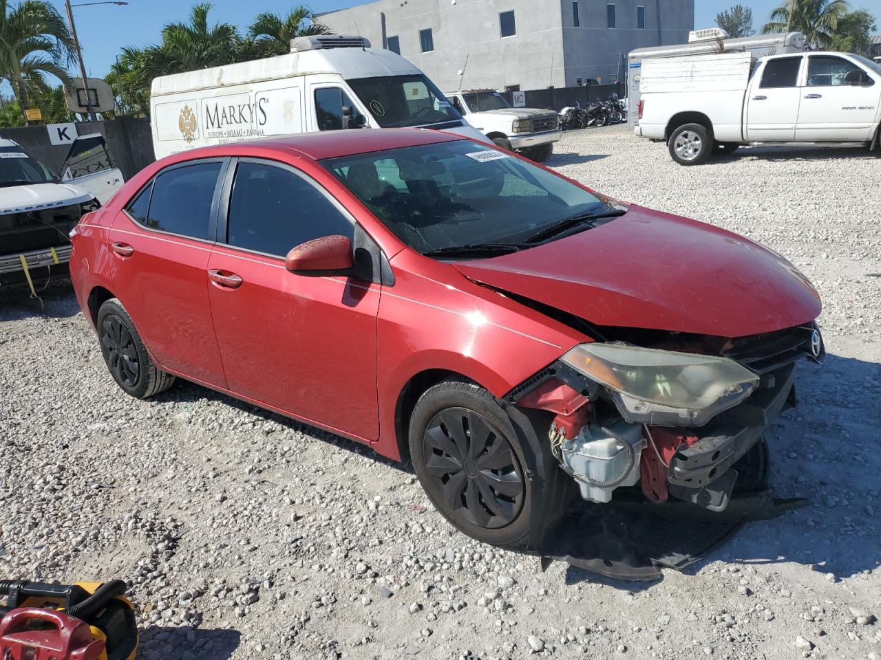 2014 Toyota Corolla VIN 2T1BURHE4EC126974 Copart auction photo, front end damage thumbnail 4