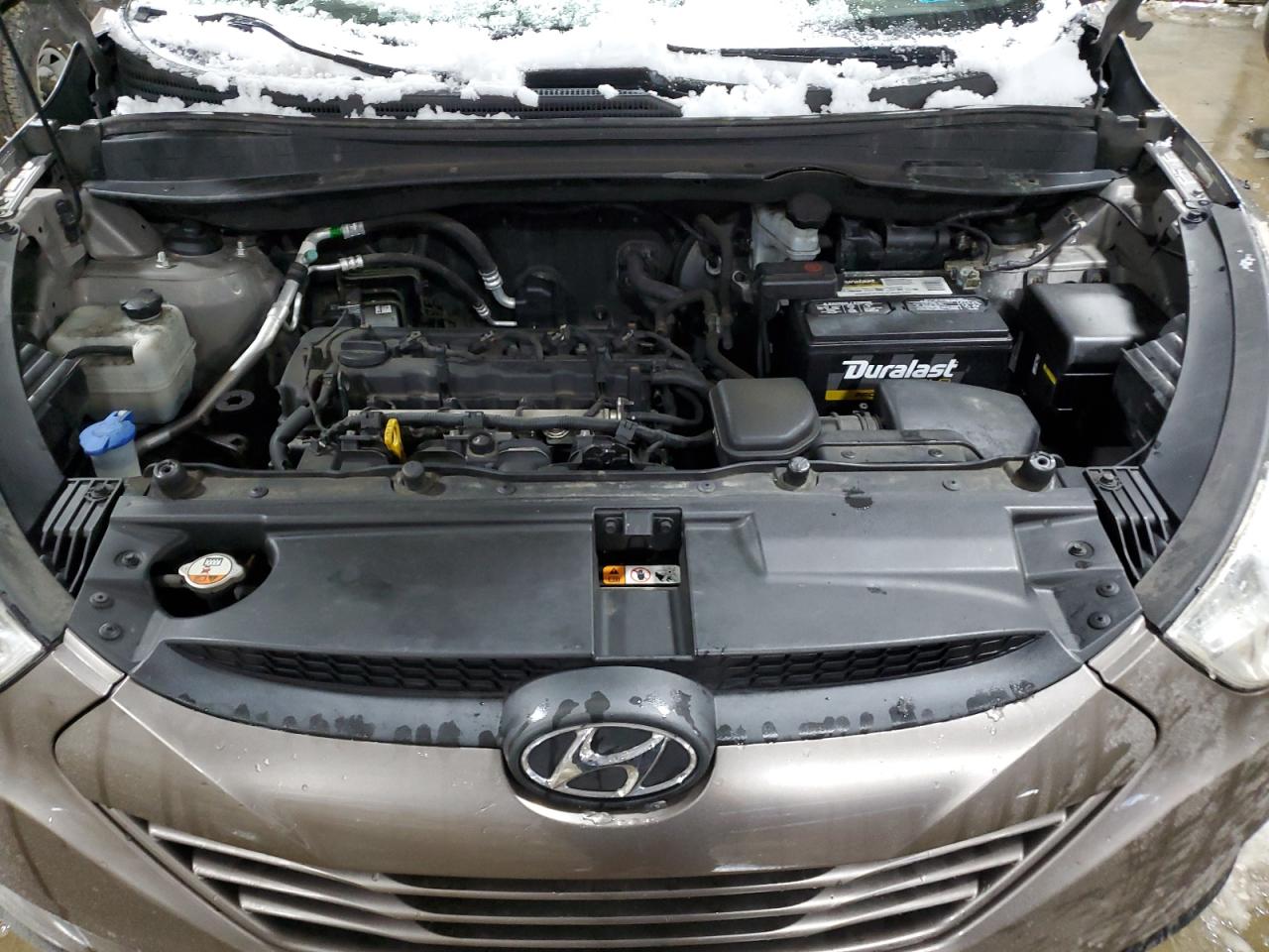 2013 Hyundai Tucson VIN KM8JT3AB1DU656442 Copart auction photo, front end / side damage thumbnail 12