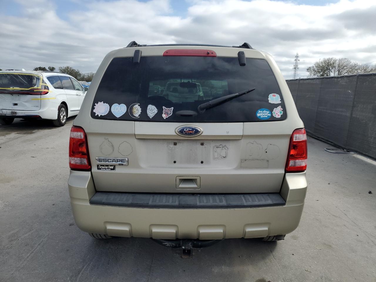 2012 Ford Escape VIN 1FMCU0D76CKA99212 Copart auction photo, top/roof damage thumbnail 6