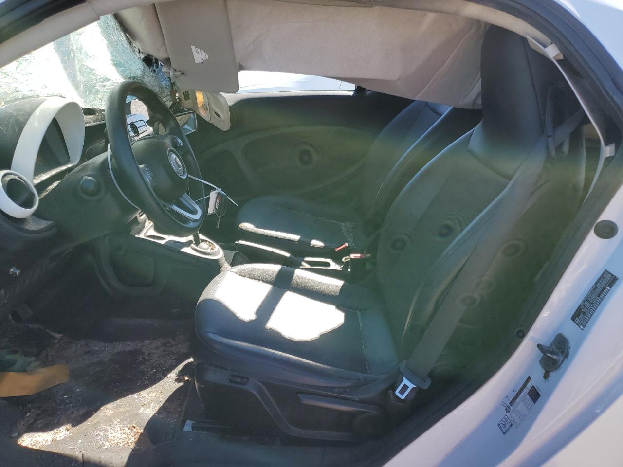 2016 Smart Fortwo VIN WMEFJ5DA8GK103996 Copart auction photo, top/roof damage thumbnail 7