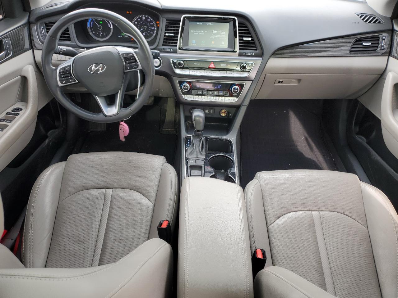 2019 Hyundai Sonata VIN KMHE34L38KA093143 Copart auction photo, hail / minor dent/scratches damage thumbnail 8