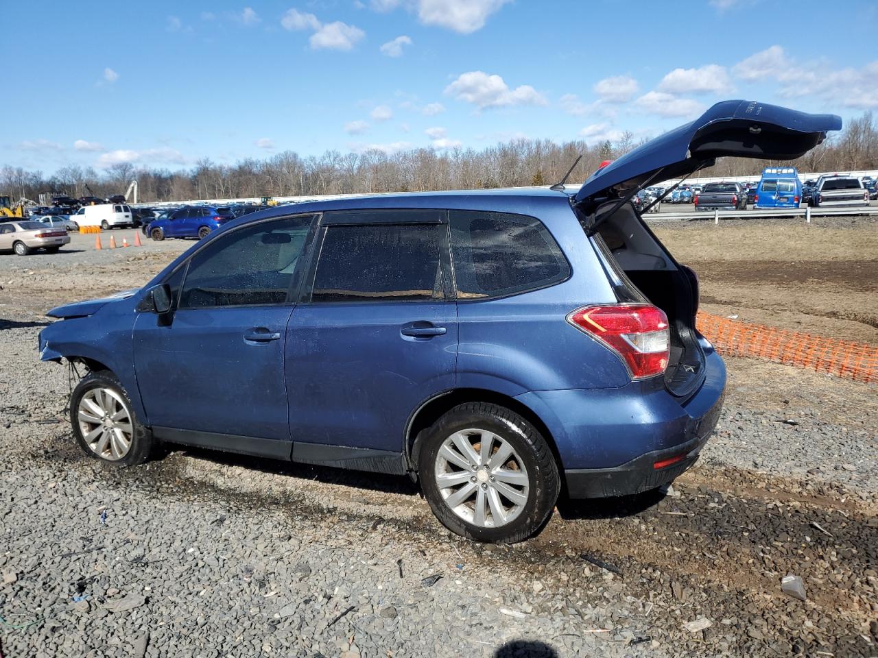 2014 Subaru Forester VIN JF2SJAAC9EH442807 Copart auction photo, front end / side damage thumbnail 2