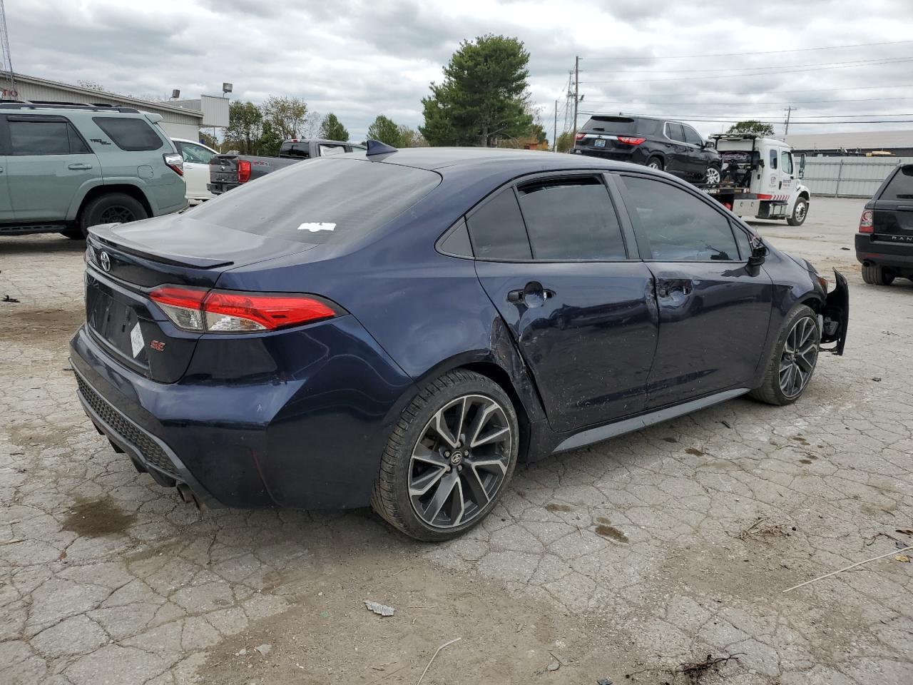 2020 Toyota Corolla VIN 5YFS4RCE9LP025143 Copart auction photo, side / front end damage thumbnail 3
