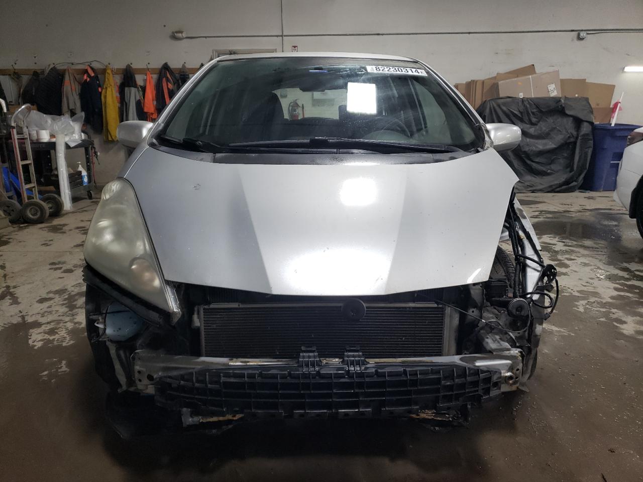 2012 Honda Fit VIN JHMGE8H38CS003247 Copart auction photo, front end / side damage thumbnail 5