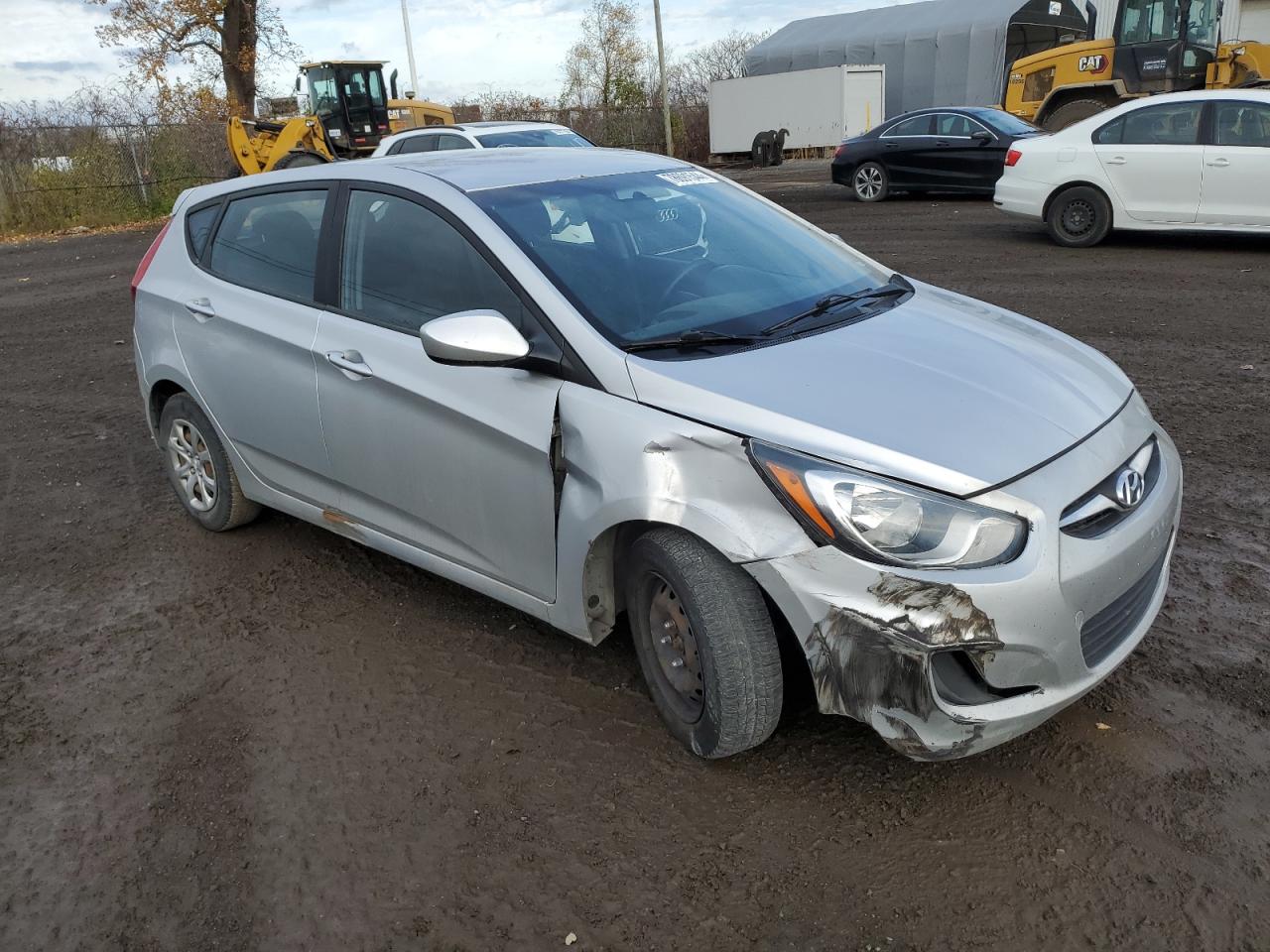 2014 Hyundai Accent VIN KMHCT5AE3EU156427 Copart auction photo, front end damage thumbnail 4