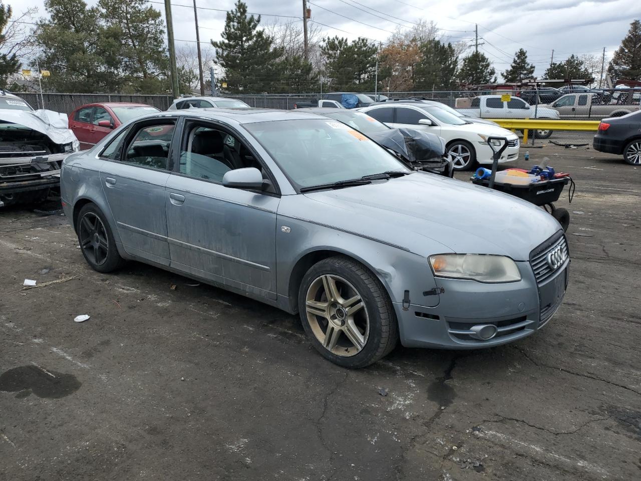 2007 Audi A4 VIN WAUDF78EX7A097525 Copart auction photo, biohazard/chemical damage thumbnail 4