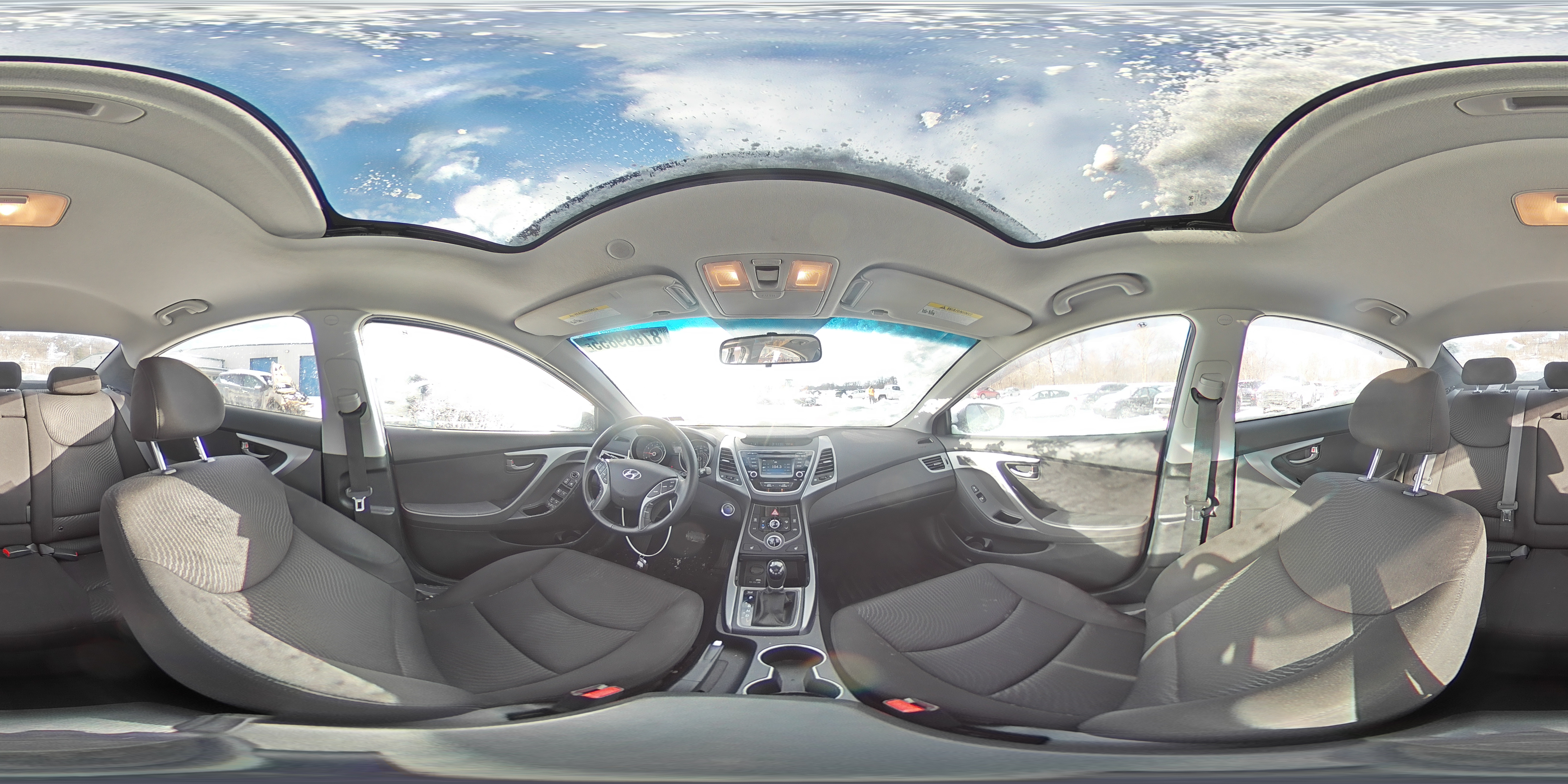 2016 Hyundai Elantra VIN KMHDH4AE6GU490986 Copart auction photo, side / front end damage thumbnail 14