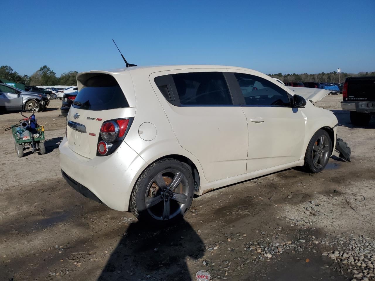2014 Chevrolet Sonic VIN 1G1JG6SB4E4158478 Copart auction photo, front end damage thumbnail 3