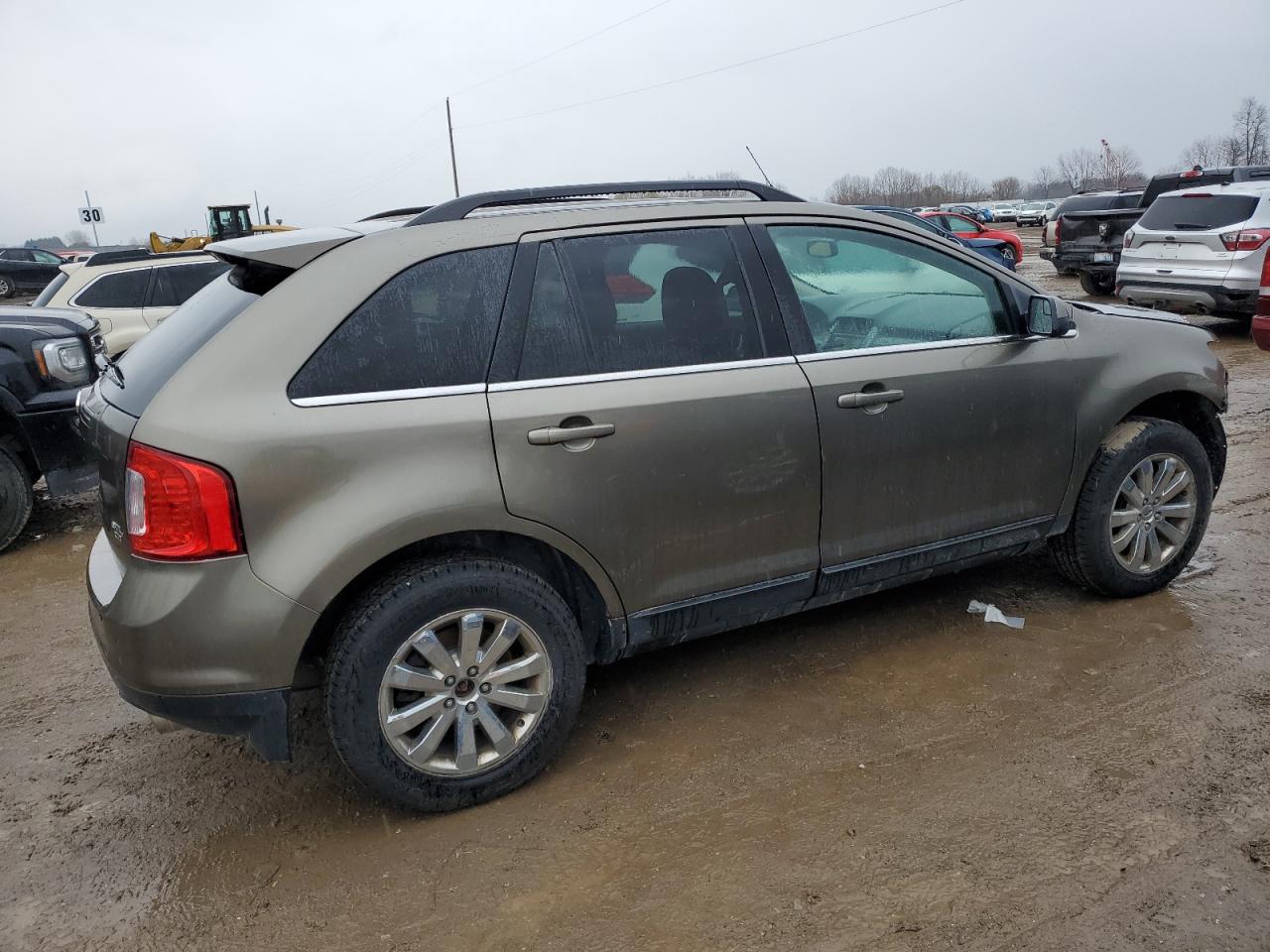 2014 Ford Edge VIN 2FMDK4JC4EBB74215 Copart auction photo, front end / side damage thumbnail 3