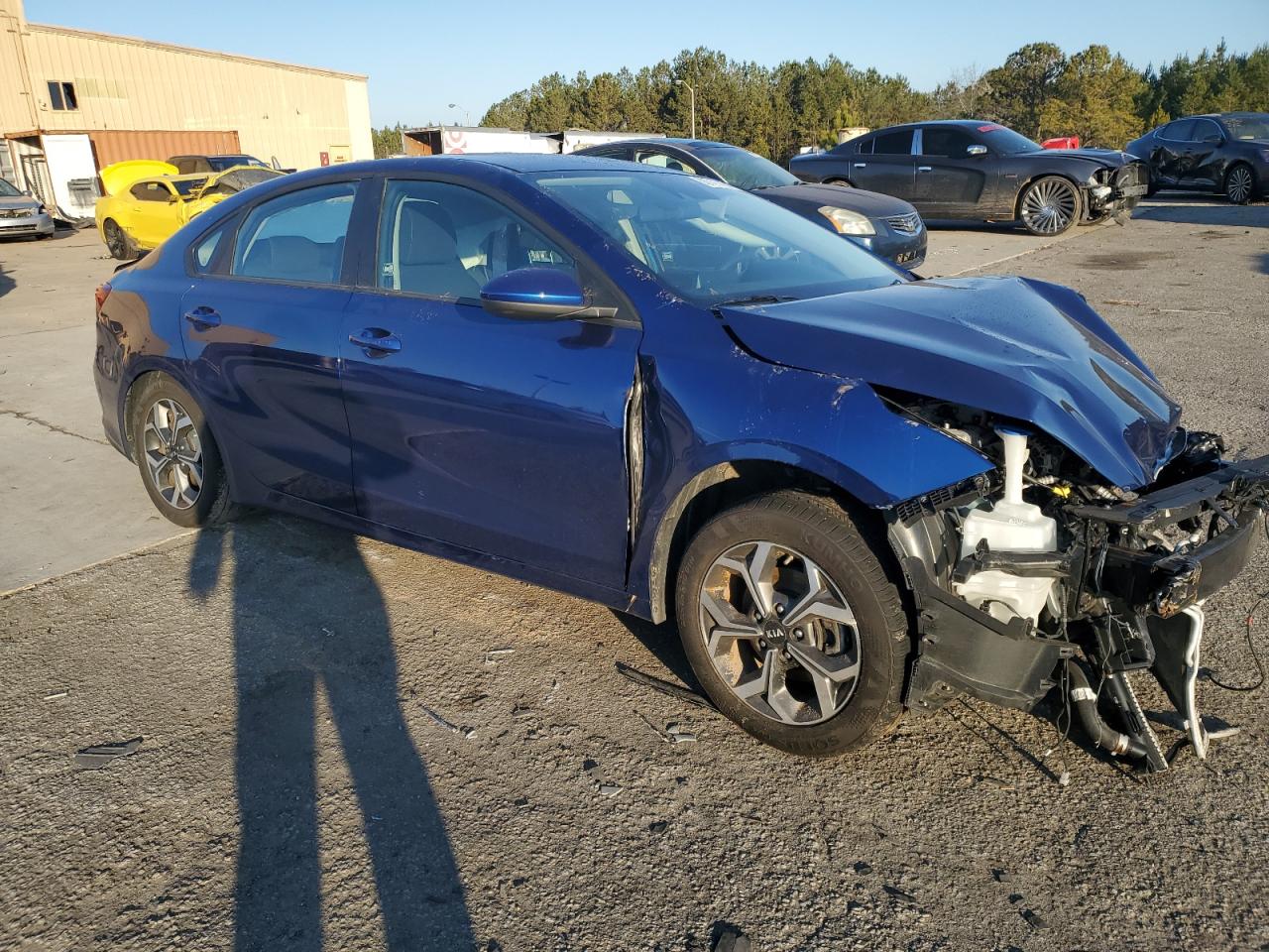 2021 KIA Forte VIN 3KPF24AD4ME408222 Copart auction photo, all over damage thumbnail 4