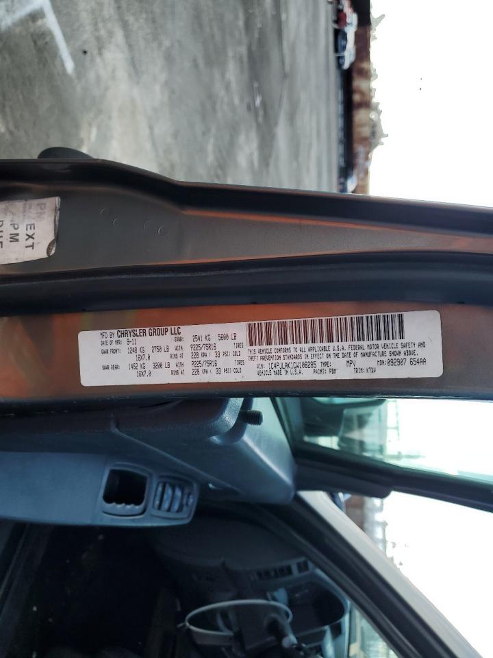 2012 Jeep Liberty (North America) VIN 1C4PJLAK1CW108285 Copart auction photo, front end damage thumbnail 16