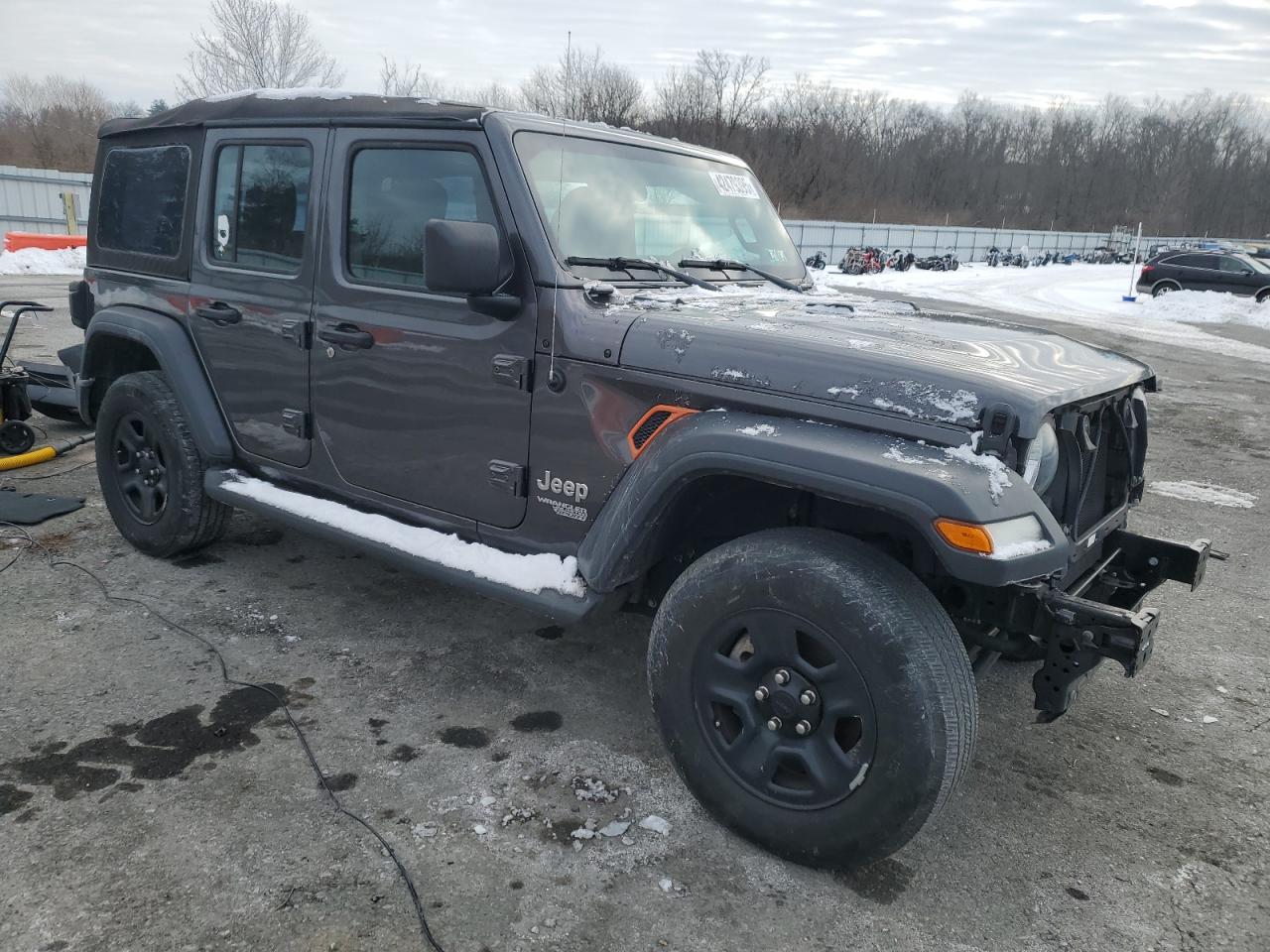 2021 Jeep Wrangler VIN 1C4HJXDG9MW528851 Copart auction photo, front end damage thumbnail 4