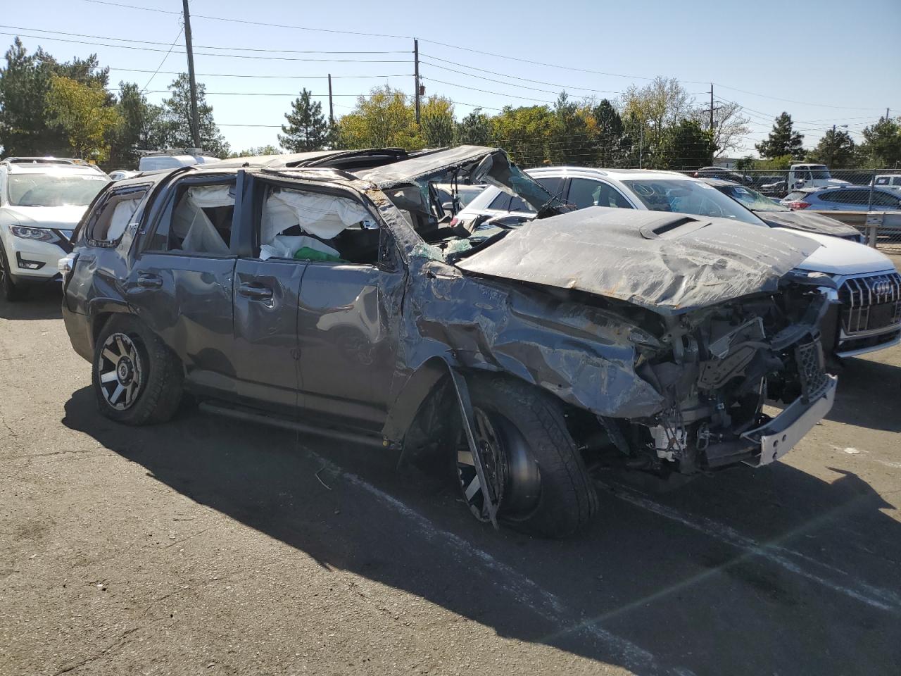 2022 Toyota 4Runner VIN JTERU5JR3N6045200 Copart auction photo, rollover damage thumbnail 4