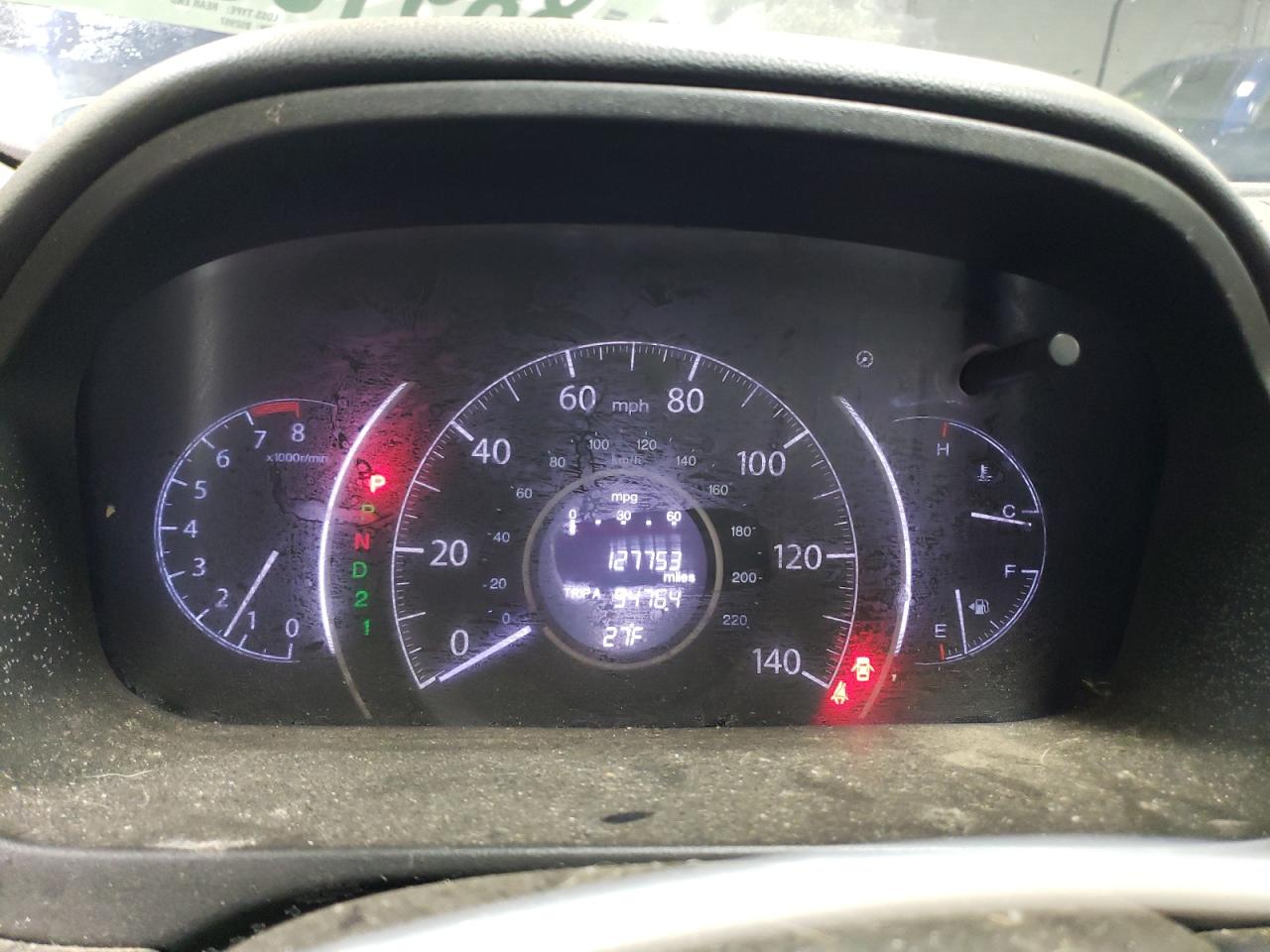2012 Honda CR-V VIN 5J6RM4H73CL052997 Copart auction photo, rear end damage thumbnail 9