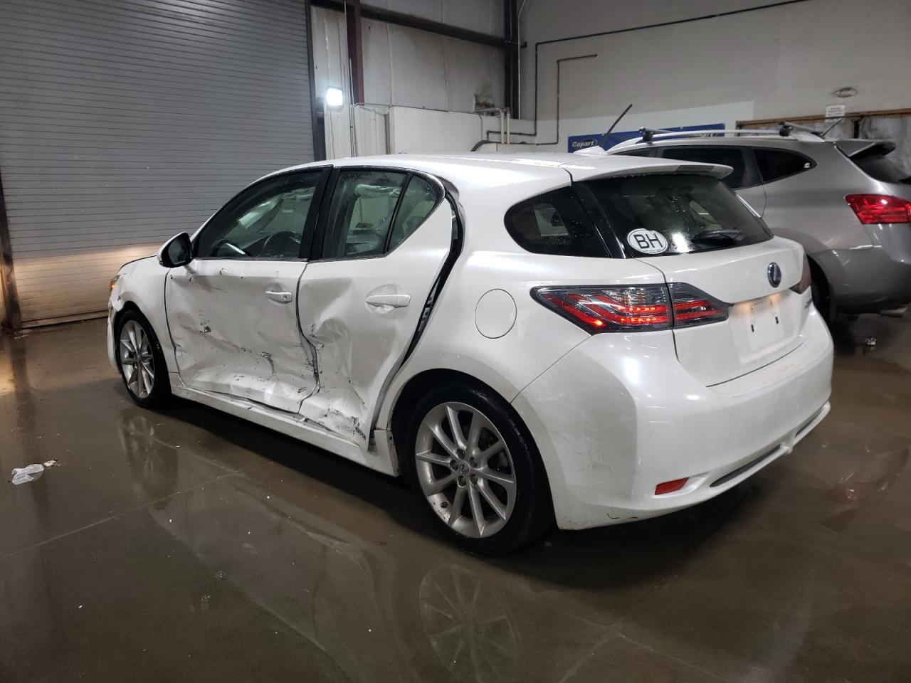 2012 Lexus CT VIN JTHKD5BH4C2104107 Copart auction photo, side damage thumbnail 2