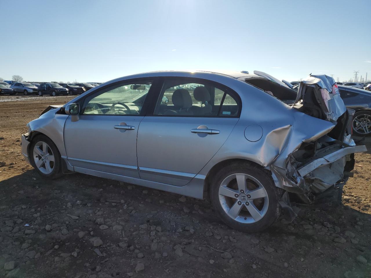 2007 Honda Civic VIN 1HGFA16837L141259 Copart auction photo, rear end / front end damage thumbnail 2
