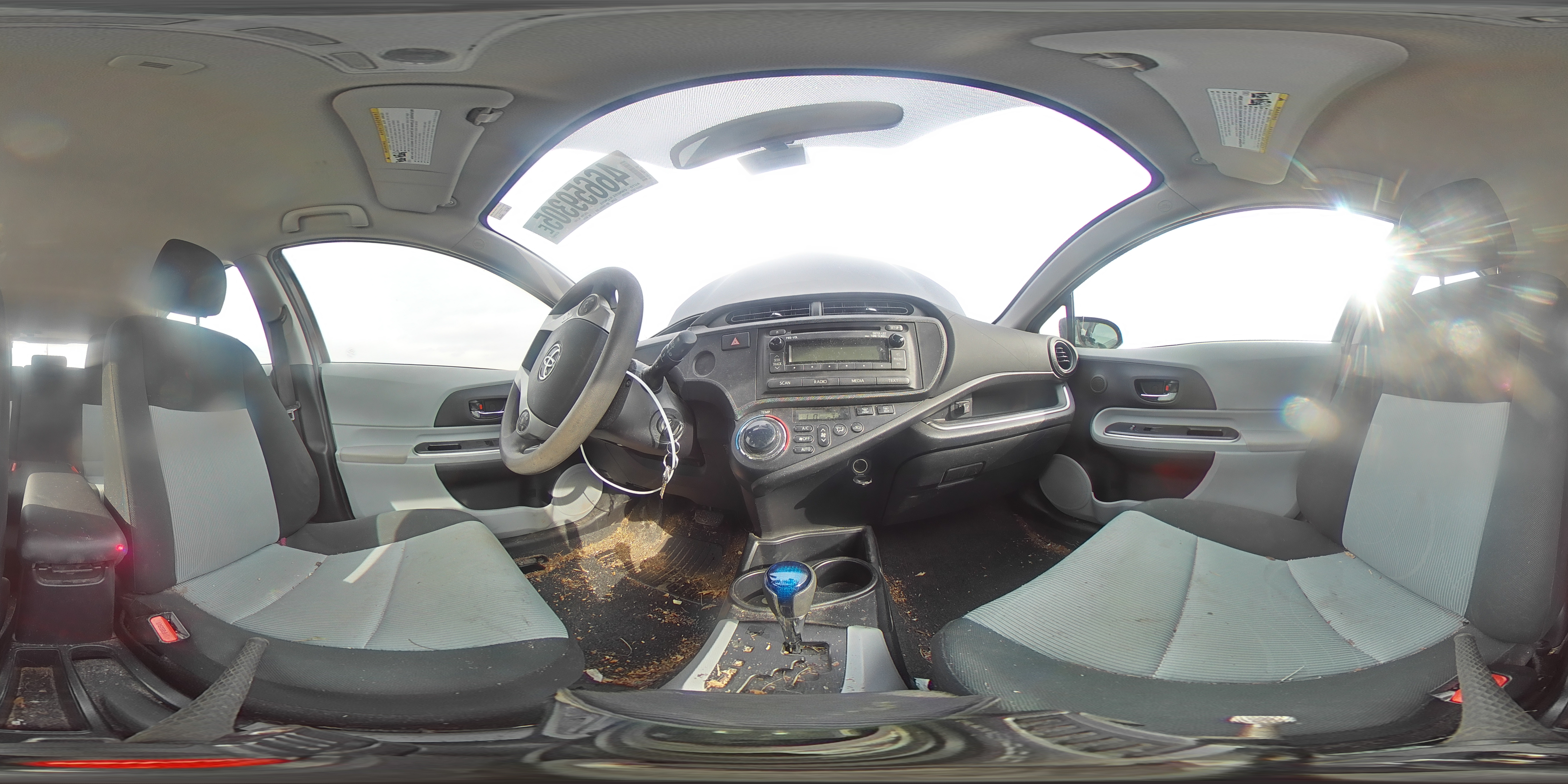 2014 Toyota Prius VIN JTDKDTB38E1062513 Copart auction photo, all over / undercarriage damage thumbnail 13
