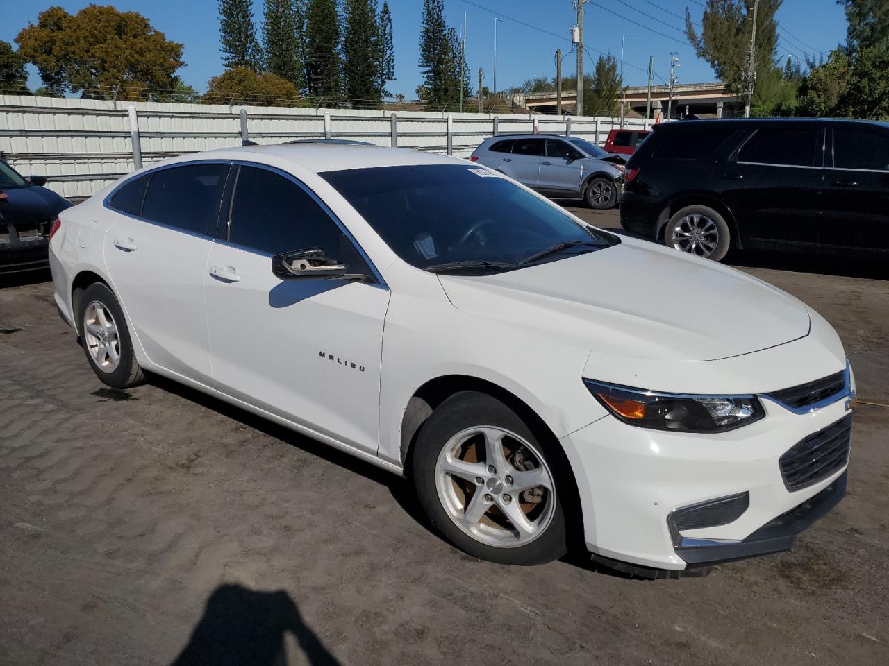 2016 Chevrolet Malibu VIN 1G1ZB5ST6GF283817 Copart auction photo, side / front end damage thumbnail 4