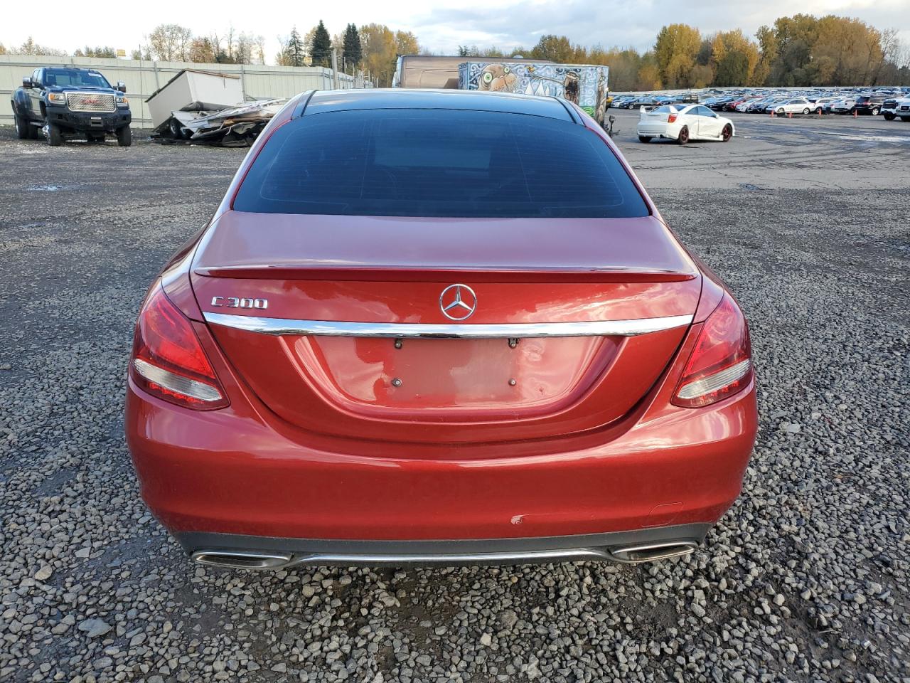 2016 Mercedes-Benz C-klasse VIN 55SWF4JB4GU129787 Copart auction photo, burn - engine / front end damage thumbnail 6