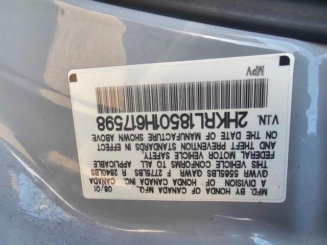 2001 Honda Odyssey VIN 2HKRL18501H617598 Copart auction photo, normal wear / minor dent/scratches damage thumbnail 10