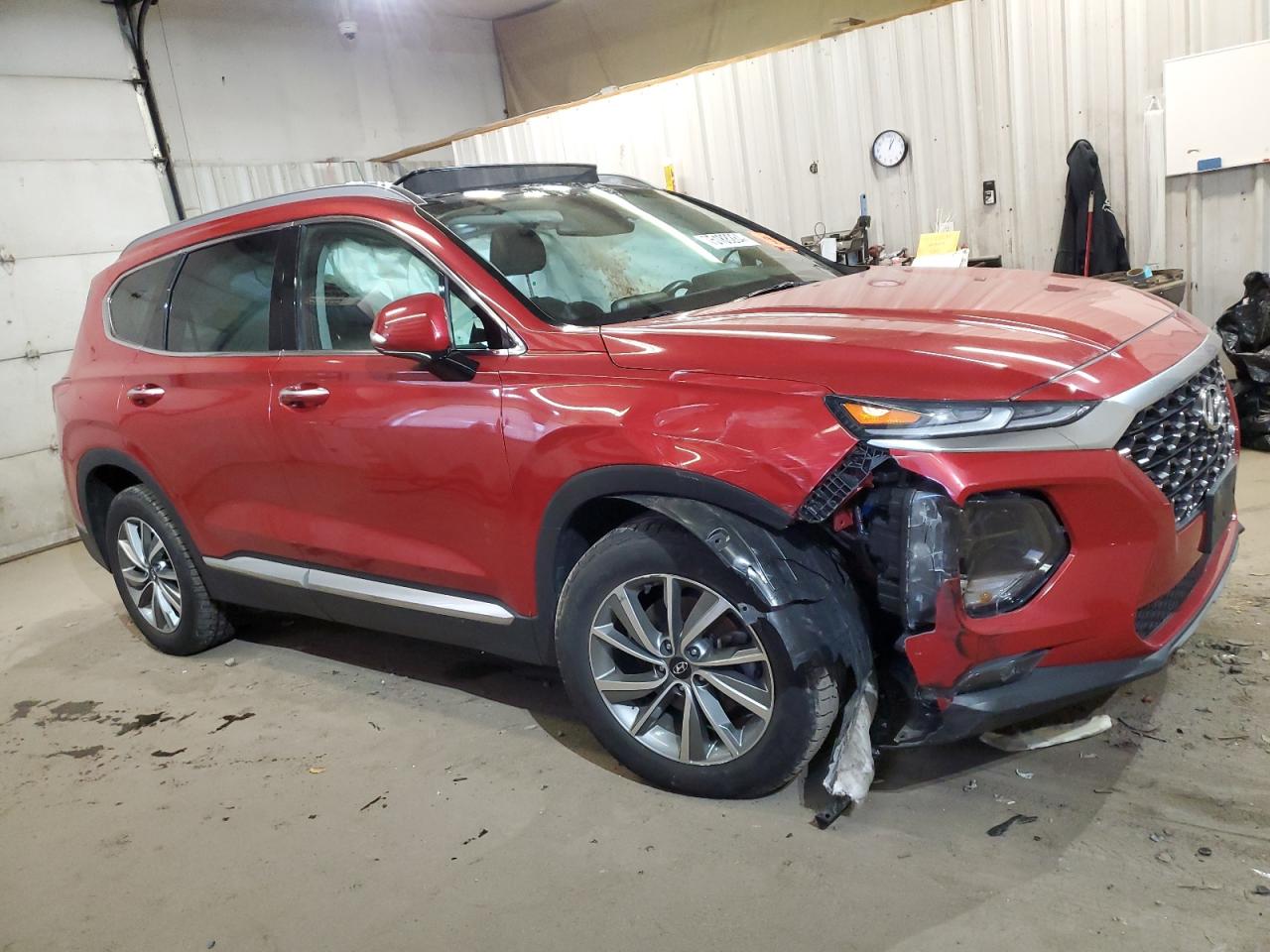 2020 Hyundai Santa Fe VIN 5NMS3CAD4LH143797 Copart auction photo, rollover damage thumbnail 4