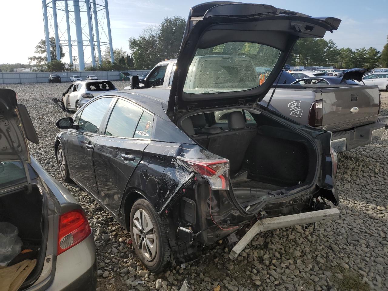 2016 Toyota Prius VIN JTDKARFU2G3026886 Copart auction photo, rear end damage thumbnail 2
