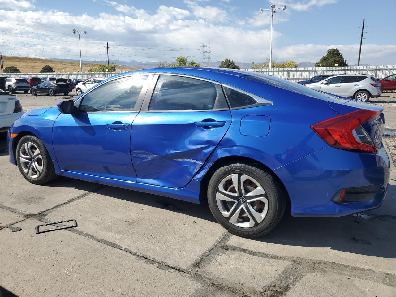 2017 Honda Civic VIN 2HGFC2F58HH513182 Copart auction photo, hail / side damage thumbnail 2