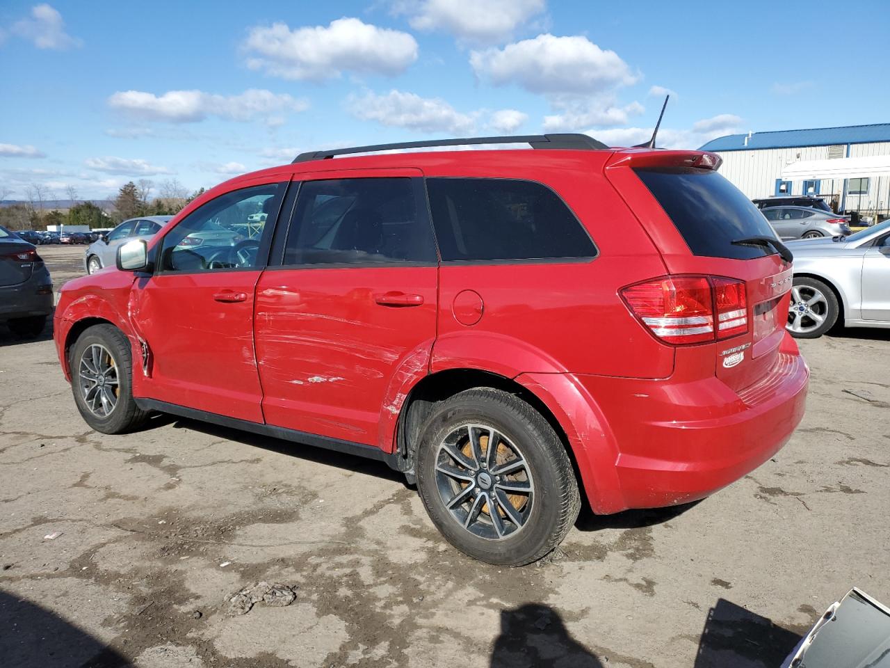 2018 Dodge Journey VIN 3C4PDCAB9JT447290 Copart auction photo, side / front end damage thumbnail 2