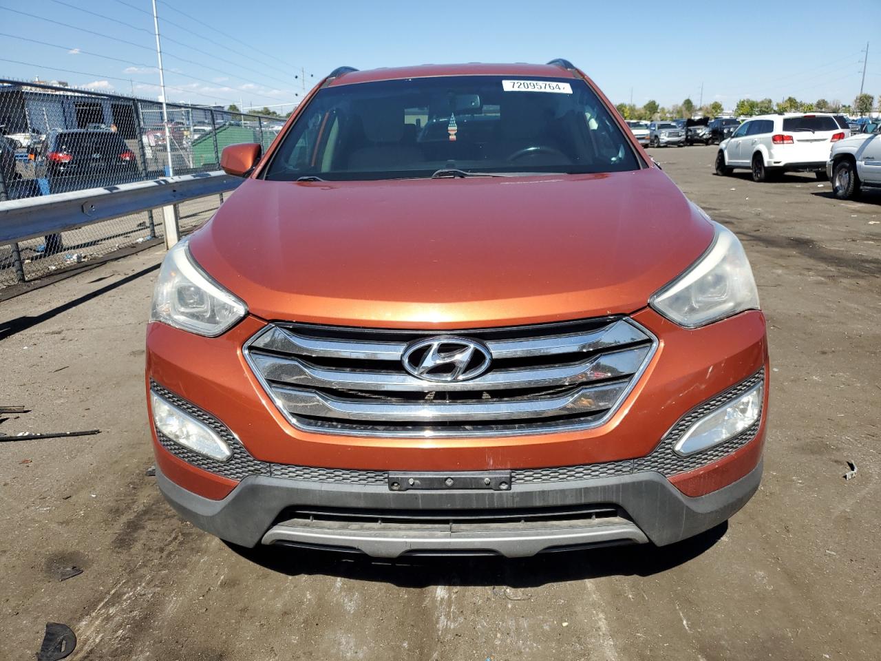 2013 Hyundai Santa Fe VIN 5XYZU3LB5DG032856 Copart auction photo, front end / hail damage thumbnail 5