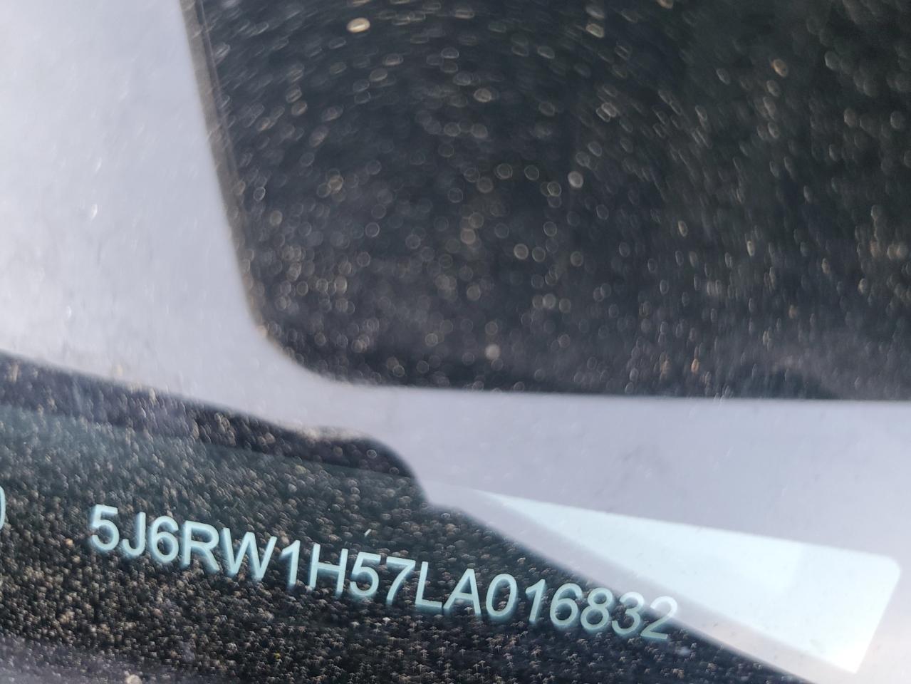 2020 Honda CR-V VIN 5J6RW1H57LA016832 Copart auction photo, side / front end damage thumbnail 13