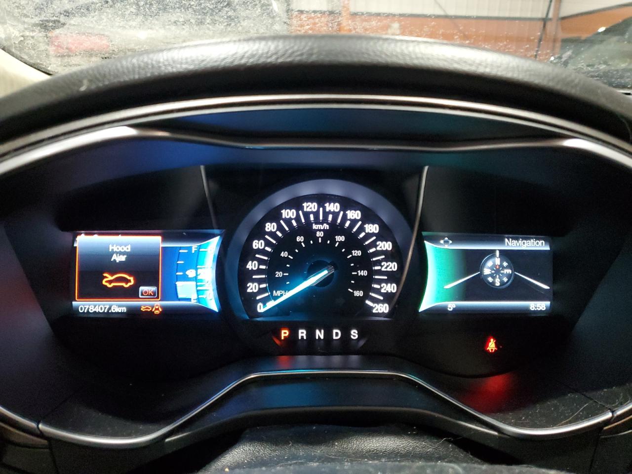 2017 Ford Fusion VIN 3FA6P0T92HR268002 Copart auction photo, front end / side damage thumbnail 9