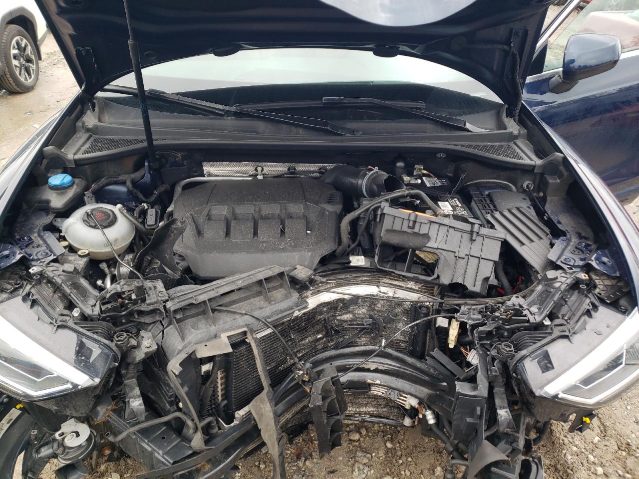 2020 Audi Q3 VIN WA1BECF34L1006583 Copart auction photo, front end damage thumbnail 12