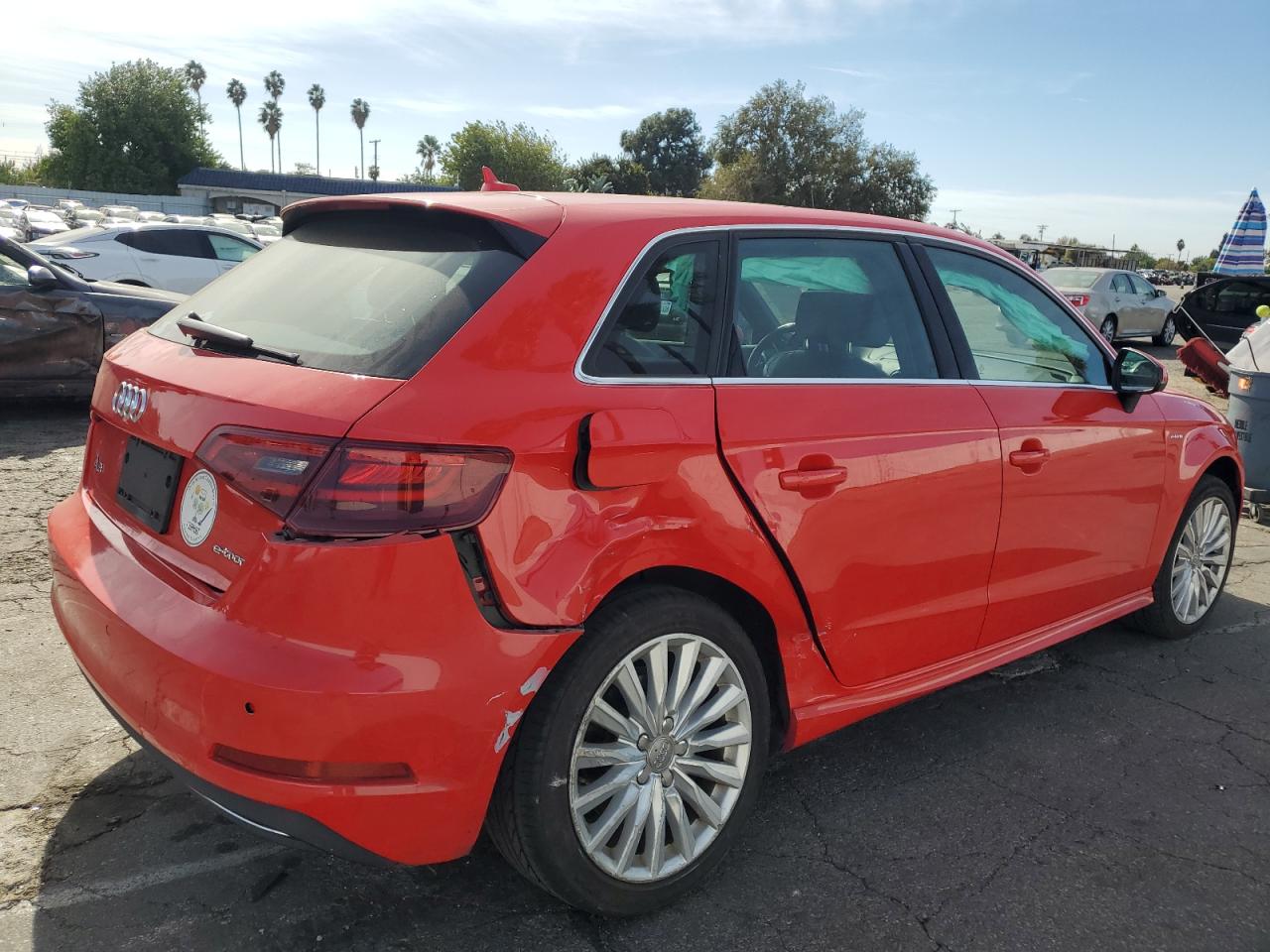 2016 Audi A3 VIN WAUTPBFF8GA092797 Copart auction photo, rear end damage thumbnail 3
