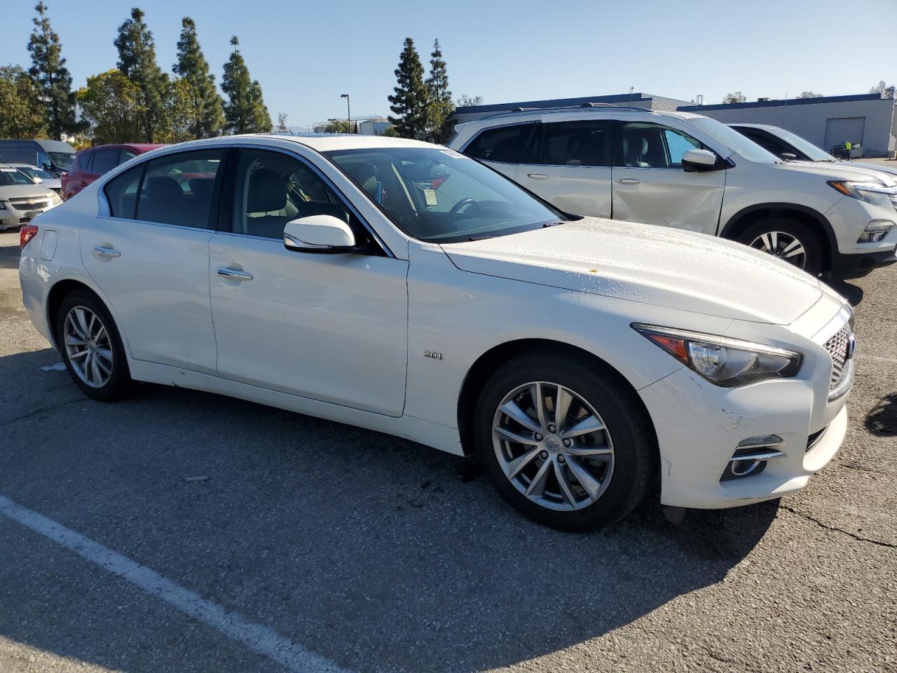 2017 Infiniti Q50 VIN JN1CV7AP6HM642121 Copart auction photo, mechanical / minor dent/scratches damage thumbnail 4
