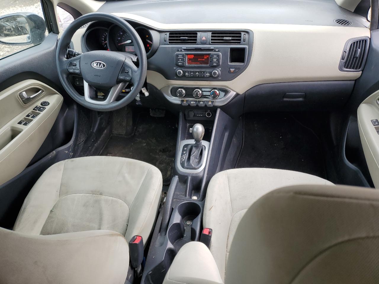 2012 KIA Rio VIN KNADM5A31C6023314 Copart auction photo, vandalism damage thumbnail 8