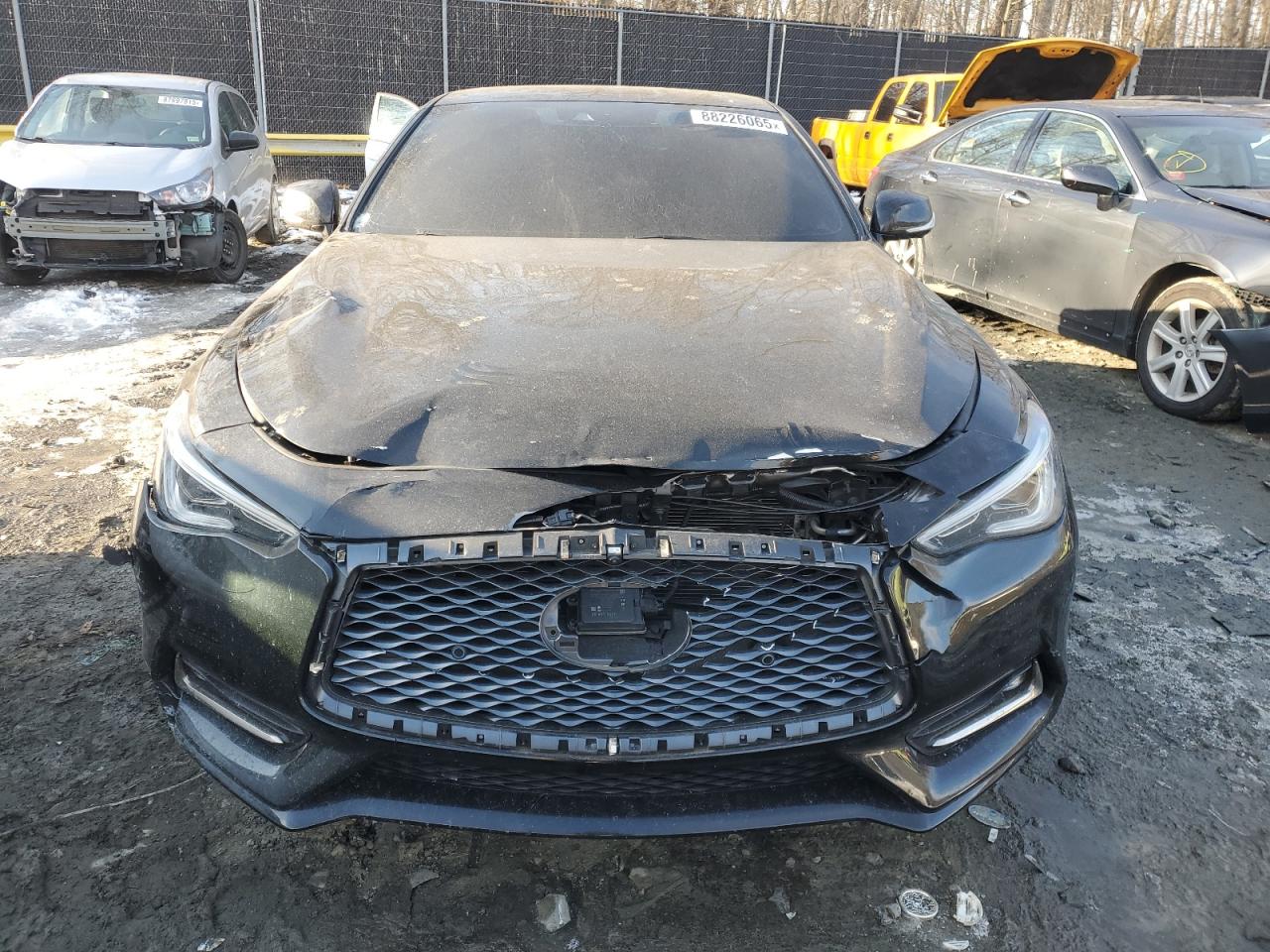 2020 Infiniti Q60 VIN JN1FV7EL6LM460285 Copart auction photo, front end damage thumbnail 5