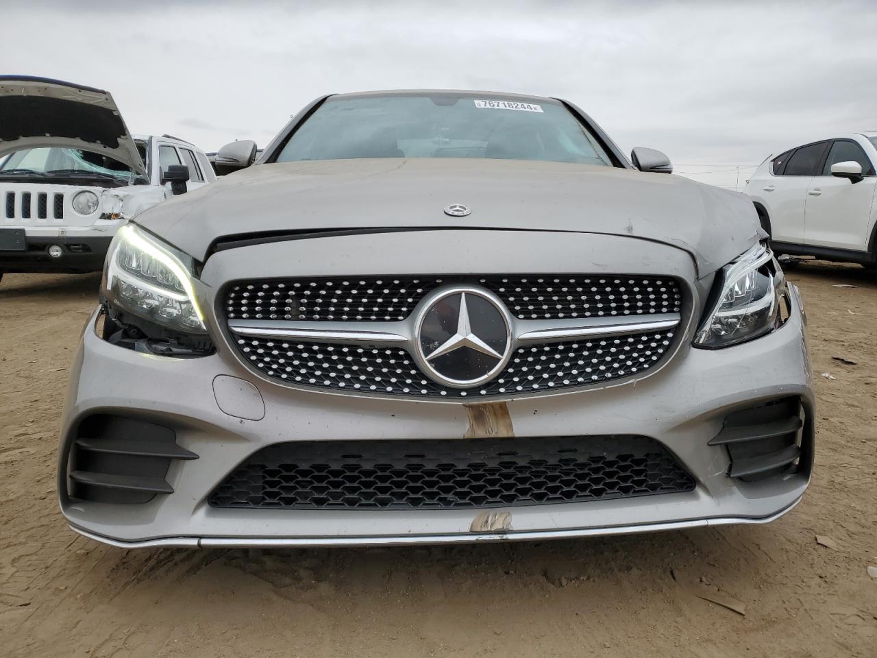 2020 Mercedes-Benz C-klasse VIN WDDWF8EB7LR536774 Copart auction photo, side / front end damage thumbnail 5