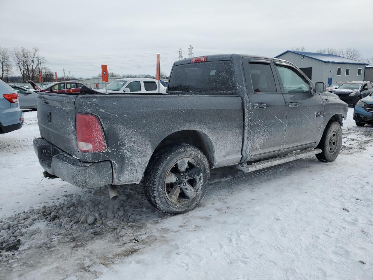 2018 RAM 1500 VIN 1C6RR7FG8JS345509 Copart auction photo, front end damage thumbnail 3