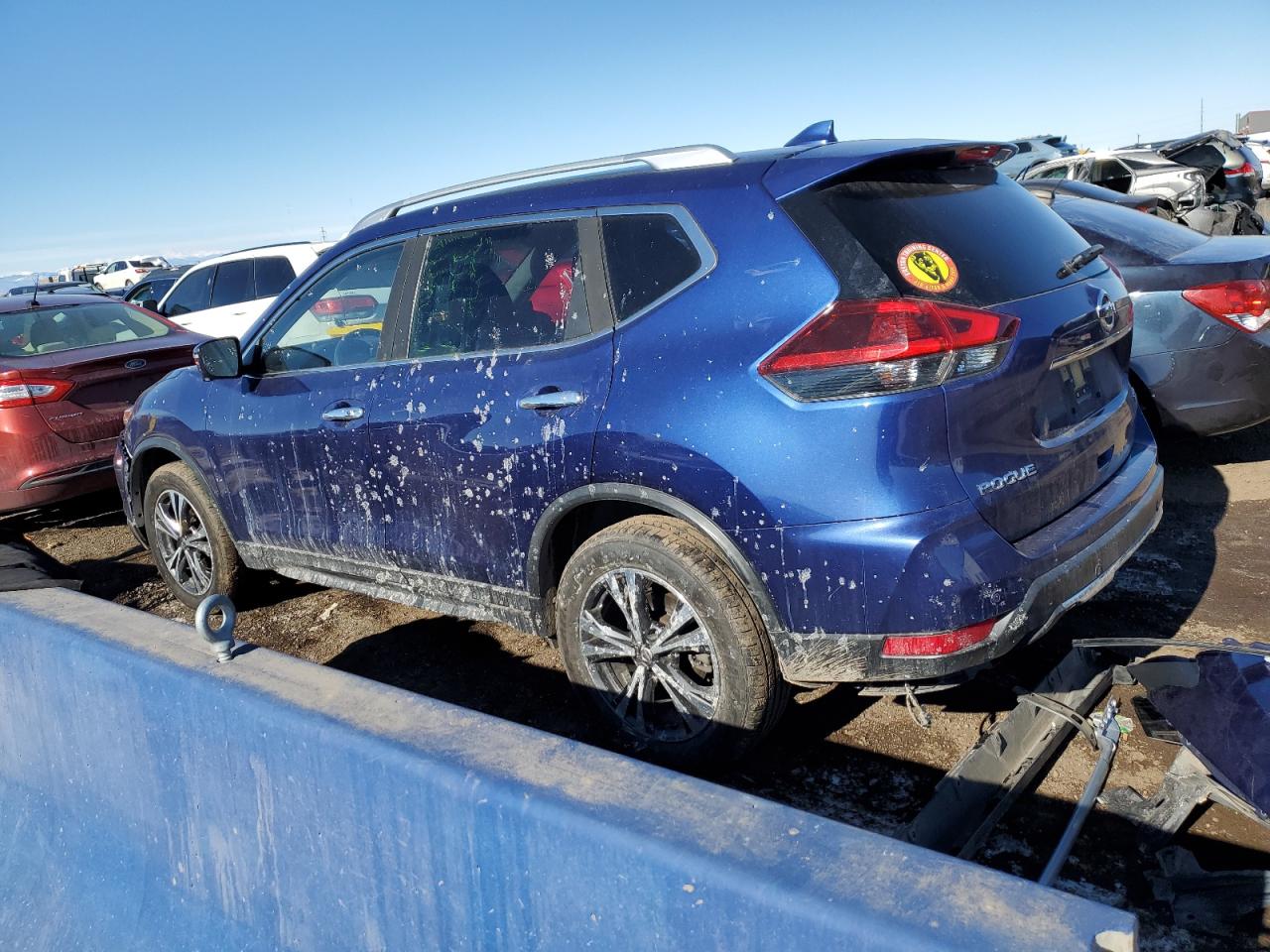 2019 Nissan Rogue VIN JN8AT2MV7KW392623 Copart auction photo, side damage thumbnail 2