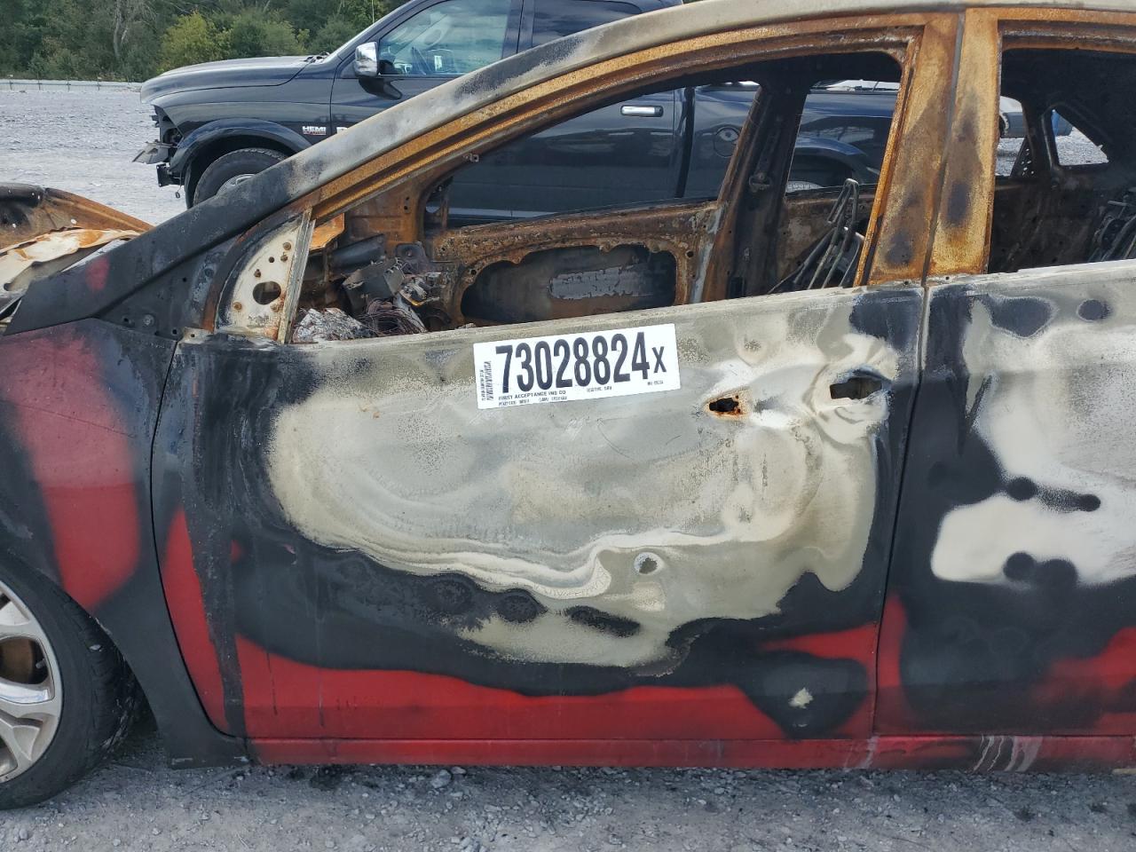 2013 Hyundai Elantra VIN KMHD35LE0DU080004 Copart auction photo, burn damage thumbnail 7