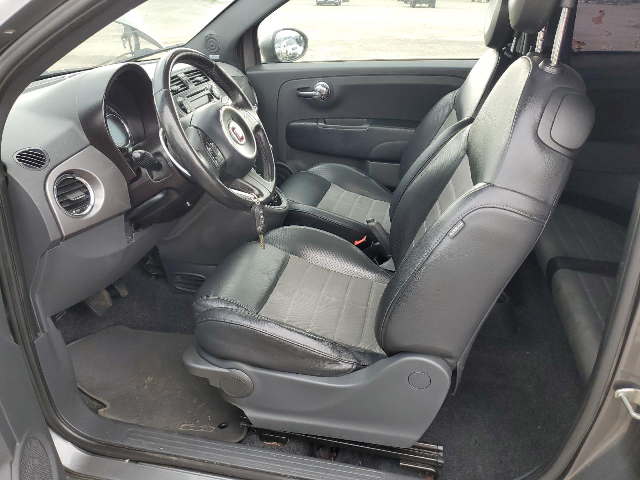 2012 Fiat 500 VIN 3C3CFFBR1CT115311 Copart auction photo, front end / side damage thumbnail 7