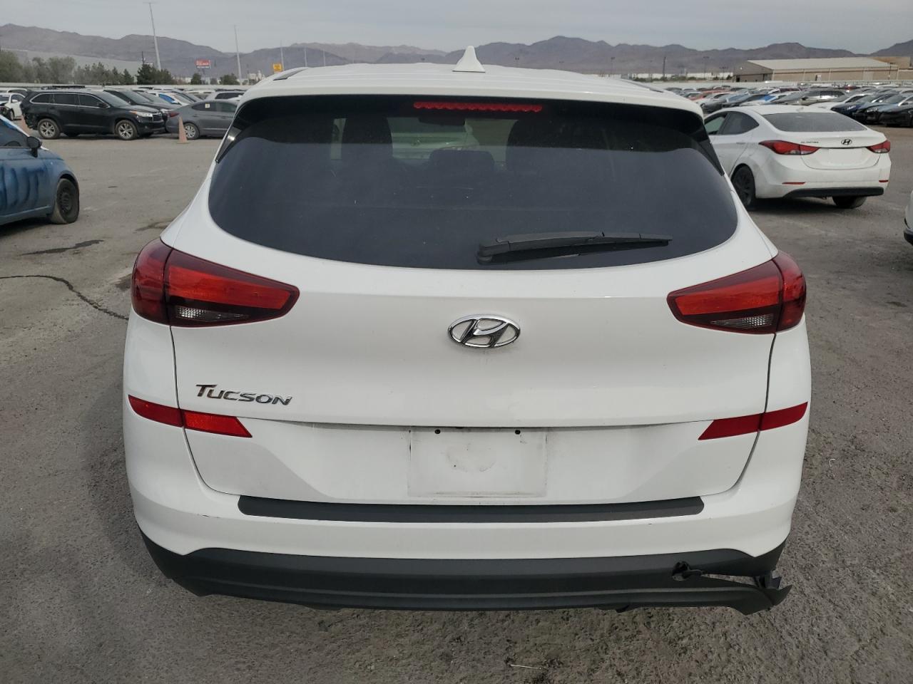 2020 Hyundai Tucson VIN KM8J23A41LU250213 Copart auction photo, rear end damage thumbnail 6