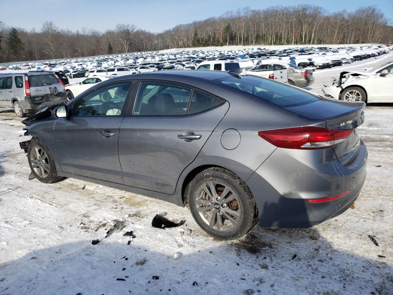 2018 Hyundai Elantra VIN 5NPD84LF0JH246553 Copart auction photo, front end / minor dent/scratches damage thumbnail 2