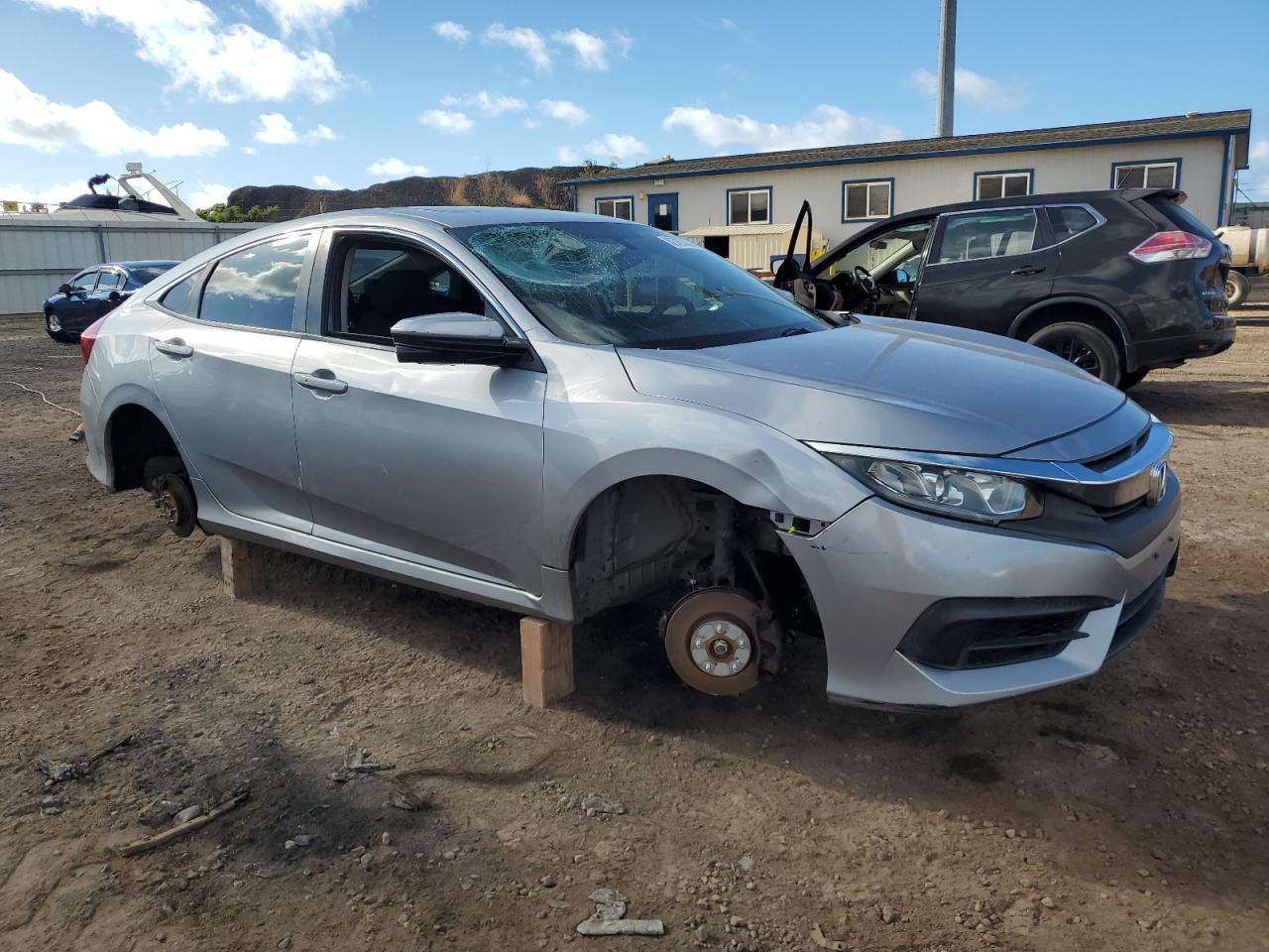 2016 Honda Civic VIN 2HGFC2F70GH510776 Copart auction photo, all over damage thumbnail 4