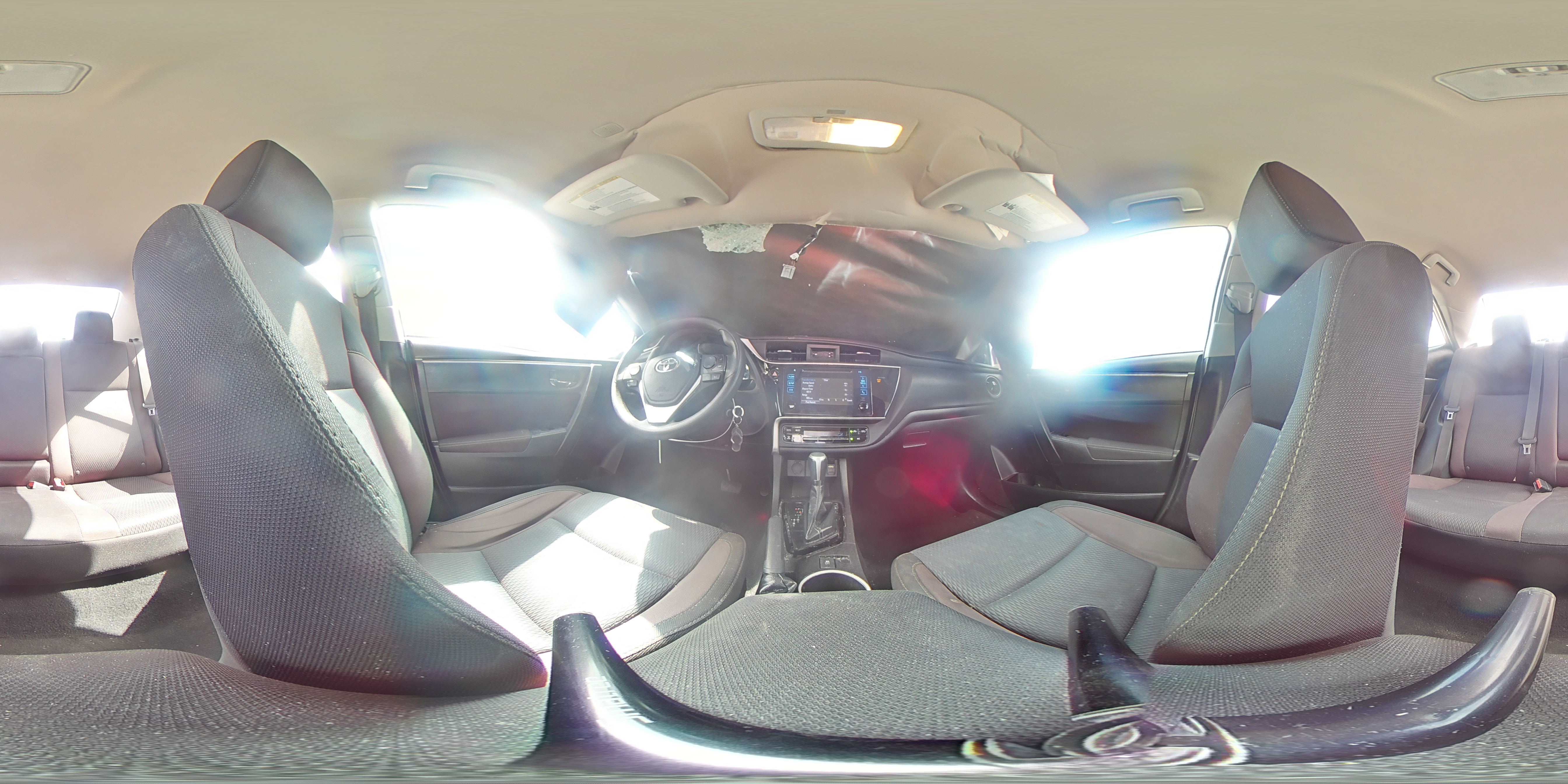 2019 Toyota Corolla VIN 5YFBURHE4KP922832 Copart auction photo, front end / top/roof damage thumbnail 15