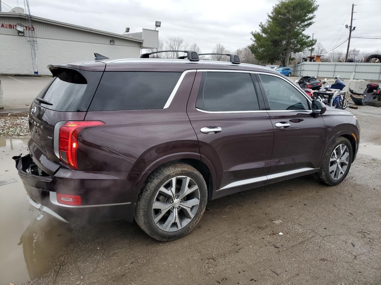 2021 Hyundai Palisade VIN KM8R5DHE5MU333501 Copart auction photo, all over damage thumbnail 3